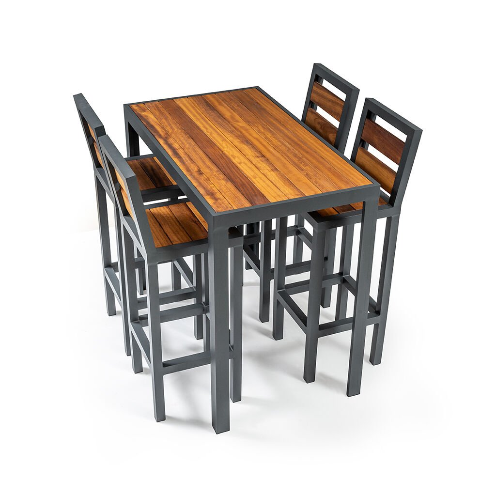 4 Kişilik Bistro Bar Masası Takımı