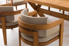 Astin Ahşap Bahçe Masa Takımı (6 Kişilik)