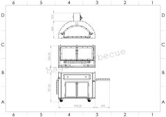 Forge  Dolaplı Barbekü 100*70
