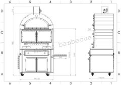 Forge  Dolaplı Barbekü 100*70