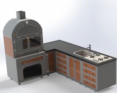 Forge Barbekü 200*260 Cm Köşeli Sistem